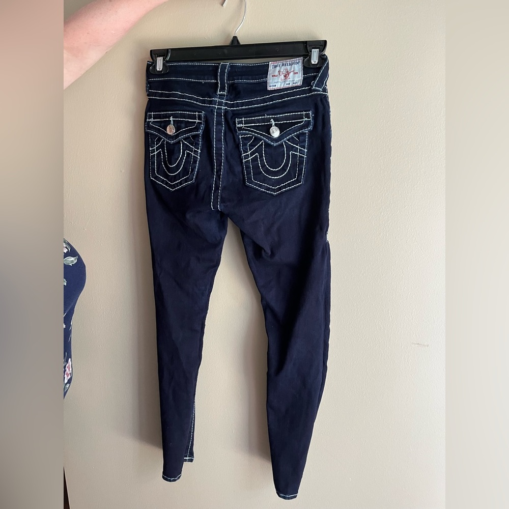 True religion Jennie curvy skinny mid rise jean jegging Size 28